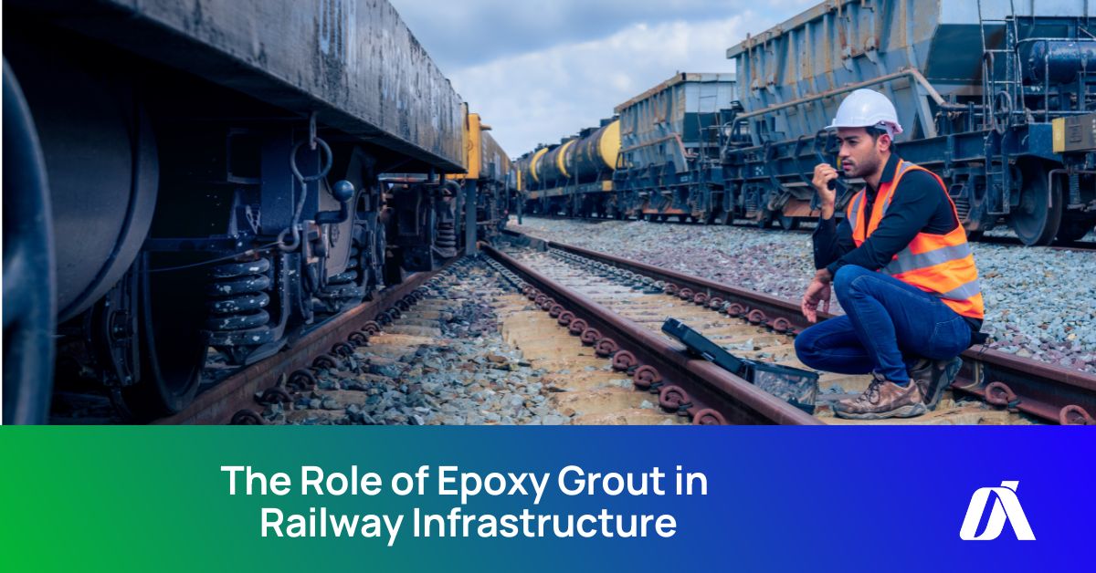 Epoxy grout in railway infrastructure